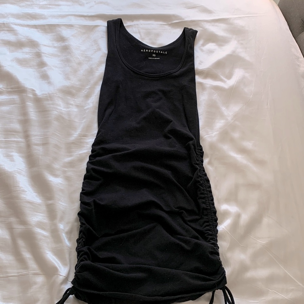black body con dress with ajustable length
